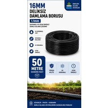 Üredrip 50 Metre 16MM Deliksiz Düz Damlama Borusu-BHCALT