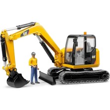 Bruder Cat Mini Ekskavatör ve Inşaat Işçisi BR02466