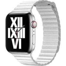 Halkhouse Apple Watch 2/3/4/5/6/7/8/9/se 38/40/41MM ve Seri 10 42MM Kordon Pu Deri Strap Kayış