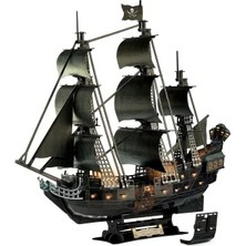 Generic Cubicfun Queen Anne's Revenge 3D Puzzle 293 Parça LED Işıklı