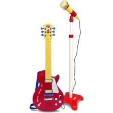 Generic Elektronik Ayaklı Mikrofonlu Gitar Seti Kırmızı
