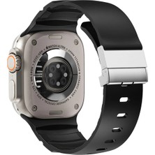 Halkhouse Apple Watch 2/3/4/5/6/7/8/9/se/ultra 2/42/44/45/49 ve Seri 10 46MM Kordon Premium Lüks Metal Tokalı