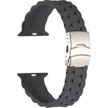 Halkhouse Apple Watch 2/3/4/5/6/7/8/9/se/ultra 2/38/40/41 ve Seri 10 42MM Kordon Premium Silikon Kırılmaz