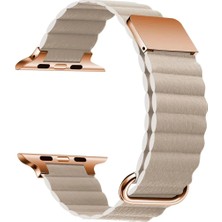 Halkhouse Apple Watch 2/3/4/5/6/7/8/9/se/ultra 2/42/44/45/49 ve Seri 10 46MM Kordon Pu Deri Premium