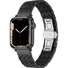 Halkhouse Apple Watch 2/3/4/5/6/7/8/9/se/ultra 2/42/44/45/49 ve Seri 10 46MM Kordon Premium Metal