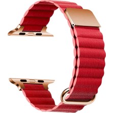 Halkhouse Apple Watch 2/3/4/5/6/7/8/9/se 38/40/41MM ve Seri 10 42MM Kordon Pu Deri Premium