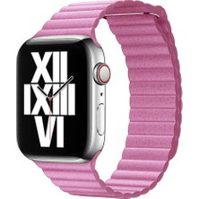 Halkhouse Apple Watch 2/3/4/5/6/7/8/9/se 38/40/41MM ve Seri 10 42MM Kordon Pu Deri Strap Kayış