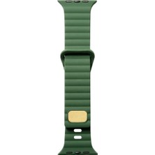 Halkhouse Apple Watch 2/3/4/5/6/7/8/9/se 38/40/41MM ve Seri 10 42MM Kordon Şık Lüks Silikon Soft