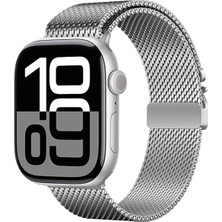 Halkhouse Apple Watch 2/3/4/5/6/7/8/9/se 38/40/41MM ve Seri 10 42MM Kordon Premium Metal Strap