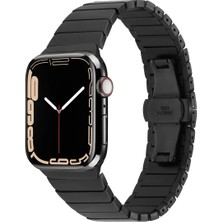 Halkhouse Apple Watch 2/3/4/5/6/7/8/9/se/ultra 2/42/44/45/49 ve Seri 10 46MM Kordon Metal Premium