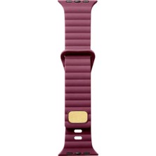 Halkhouse Apple Watch 2/3/4/5/6/7/8/9/se 38/40/41MM ve Seri 10 42MM Kordon Şık Lüks Silikon Soft
