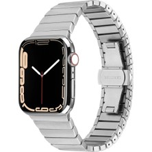 Halkhouse Apple Watch 2/3/4/5/6/7/8/9/se 38/40/41MM ve Seri 10 42MM Kordon Metal Premium