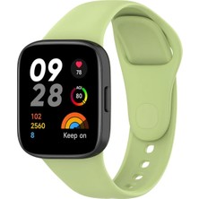 Halkhouse Xiaomi Redmi Watch 3 Silikon Sağlam Renkli Esnek Yumuşak Kordon Kayış