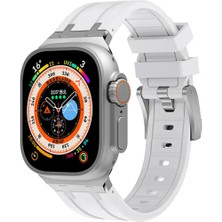 Halkhouse Apple Watch 2/3/4/5/6/7/8/9/se/ultra 2/42/44/45/49 ve Seri 10 46MM Kordon Premium Silikon