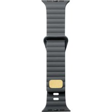 Halkhouse Apple Watch 2/3/4/5/6/7/8/9/se 38/40/41MM ve Seri 10 42MM Kordon Şık Lüks Silikon Soft