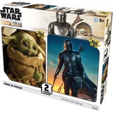 Prime 3D Star Wars The Mandalorian Ikili Puzzle 200 Parça