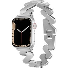 Halkhouse Apple Watch 2/3/4/5/6/7/8/9/se/ultra 2/42/44/45/49 ve Seri 10 46MM Kordon Metal Premium