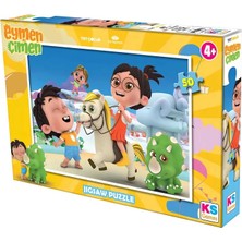 Ks Games Eymen ile Çimen 50 Parça Puzzle