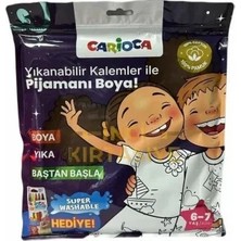 Generic Kalem Hediyeli Boyanabilir Pijama 6-7 Yaş