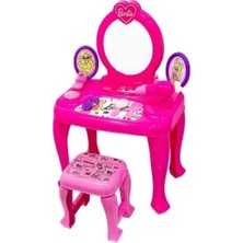 Dolu Barbie Makyaj Masası ve Sandalyesi