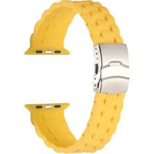 Halkhouse Apple Watch 2/3/4/5/6/7/8/9/se/ultra 2/38/40/41 ve Seri 10 42MM Kordon Premium Silikon Kırılmaz