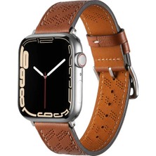 Halkhouse Apple Watch 2/3/4/5/6/7/8/9/se/ultra 2/42/44/45/49 ve Seri 10 46MM Kordon Deri Premium