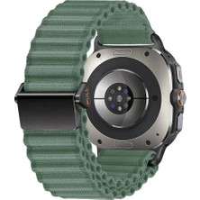 Halkhouse Samsung Galaxy Watch 7 Ultra 47MM Kordon Hasır Örgülü Metal Toka