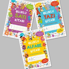 Big Kids Oluklu Sayı Kitabı - Oluklu Alfabe Kitabı -  Oluklu Yazı Kitabı (Anetil) - Uçan Sihirli Kalem ve Kalem Tutucu Hediyeli