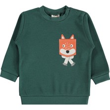 Civil Baby Tilki Baskılı 6-18 Ay Sweatshirt - Yeşil