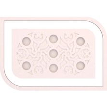 Motifpiyer Hazır Spotlu Tavan Paneli Aura Kavis-Rectangle-Modern LED Uyumlu Tavan Göbeği/Mono Diş Çitalı