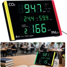 AZ İnstrument Az 7710 Hava Kalitesi Ölçer | Karbondioksit, Sağlık Indeksi, Pm2.5, Sıcaklık ve Nem