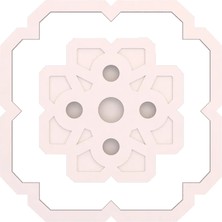 Motifpiyer Hazır Spotlu Tavan Paneli Matrix Vira-Modern LED Uyumlu Tavan Göbeği/Mono Dış Çitalı