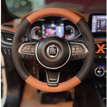 Stilix Garage Fiat Egea 2020-2025 Araca Özel Dikmeli Direksiyon Kılıfı