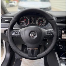 Stilix Garage Volkswagen Jetta 2011-2014 Araca Özel Direksiyon Kılıfı Manuel Direksiyonlara Uygundur