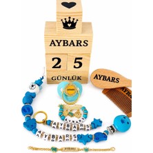 Shopfocus Kişiye Özel Isimli-Emzik-Emzik Askısı-Anahtarlık-Yaka Iğnesi Boncuklu-Bebek Künye Bileklik Metal-Bebek Fırçası Keçi Kılı-Bebek Tarağı-Bebek Anı Küpü-Gold-Siyah-Pembe-Beyaz-Mavi-Renk Seçeneği Ile