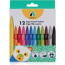 Adel Keçeli Kalem 12 Renk
