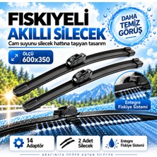 Solezon Maybach Tipi Fıskiyeli Akıllı Silecek Seti 2 Adet 14 Adaptörlü Ölçü: 600X350