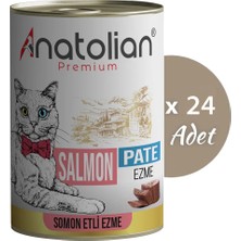 Anatolian Premium Somonlu Ezme Yetişkin Kedi Konservesi 400 gr x 24 Adet (9,6 Kg)