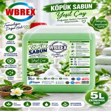 Wbrex Gliserinli Köpük Sabun Yeşilçay Kokulu 5 L – Yaklaşık 5000 Kullanım – Sls Içermez