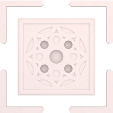 Motifpiyer Hazır Spotlu Tavan Paneli Matrix Protect-Modern LED Uyumlu Tavan Göbeği/core-mono-Diş Çitalı