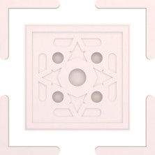 Motifpiyer Hazır Spotlu Tavan Paneli Matrix Protect-Modern LED Uyumlu Tavan Göbeği/core-mono-Diş Çitalı