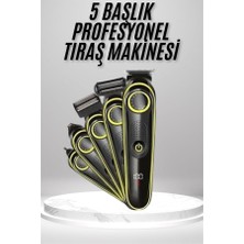 Zero Land Shopgpt Saç Sakal Vücut Tıraş Makinesi 5in1 Kablosuz Burun Kulak Tıraş Makinesi
