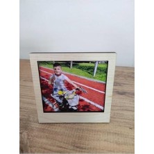 Miracix 6 Adet Ahşap Polaroid Mini Fotoğraf Çerçevesi - 9X9CM Çok Renkli 8 x 8