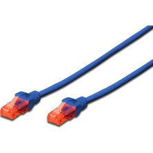 Digitus Dıgıtus 0.25METRE Cat6 Utp DK-1617-0025 Mavi Patch Kablo (10'lu Paket)