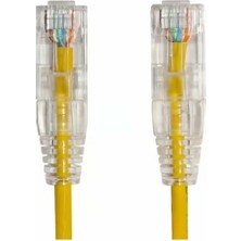 Ager 0.15METRE Cat6 Utp Slim AWG28 AC-602-0015/Y Sarı Lszh Patch Kablo (10'lu Paket)