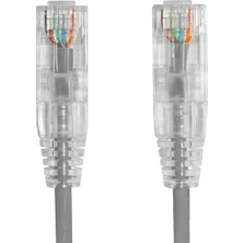 Ager 0.15METRE Cat6 Utp Slim AWG28 AC-602-0015 Gri Lszh Patch Kablo (10'lu Paket)