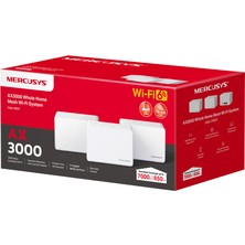 Mercusys Halo H80X AX3000 Ev Ofis Tipi Mesh Router 3-Lü Set