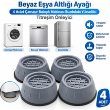 Silva Nature Beyaz Eşya Altlığı Ayağı 4 Adet – Çamaşır Bulaşık Makinesi Buzdolabı Yükseltici Titreşim Önleyici Kaymaz Ayak