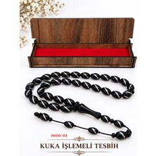 Sedef Kaliteli Kuka Işlemeli Kutulu Tesbih