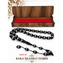 Sedef Kaliteli Kuka Işlemeli Kutulu Tesbih